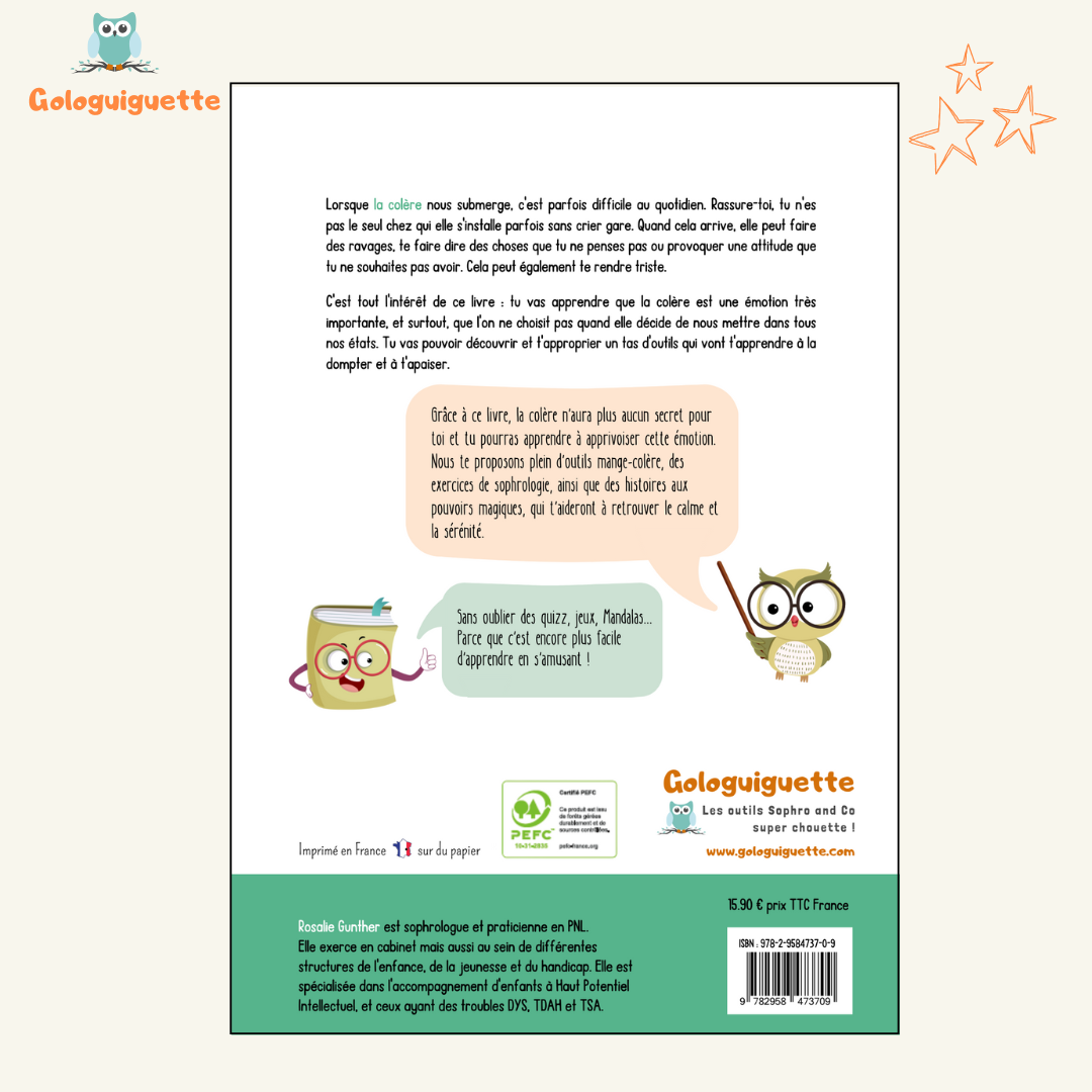 Livre J'apprends à dompter la colère