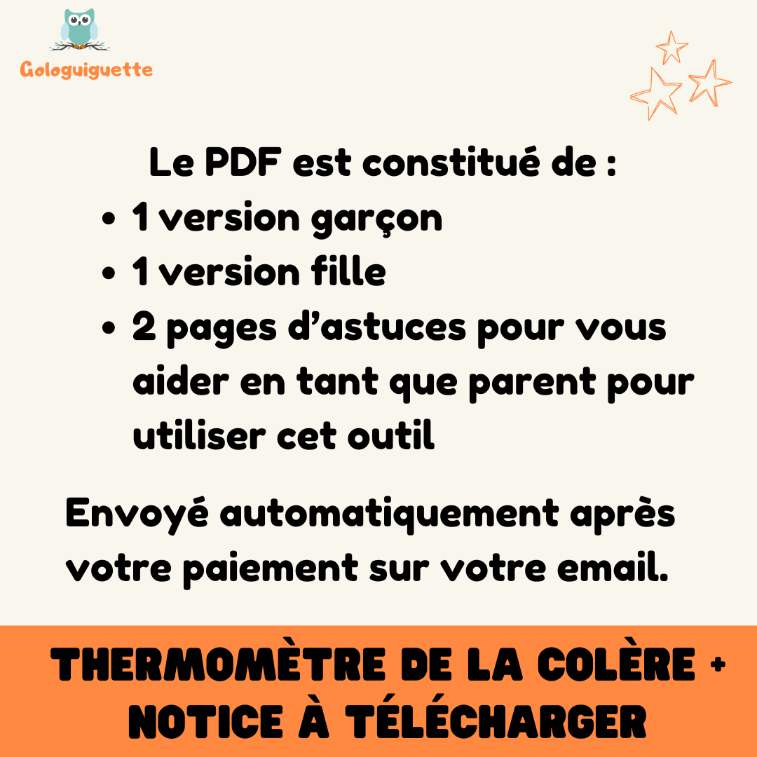 Thermomètre de la colère - en PDF
