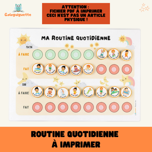 Routine Quotidienne - à imprimer