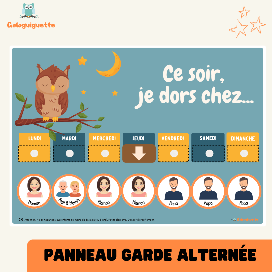 Tableau Garde alternée