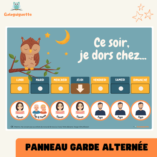 Tableau Garde alternée