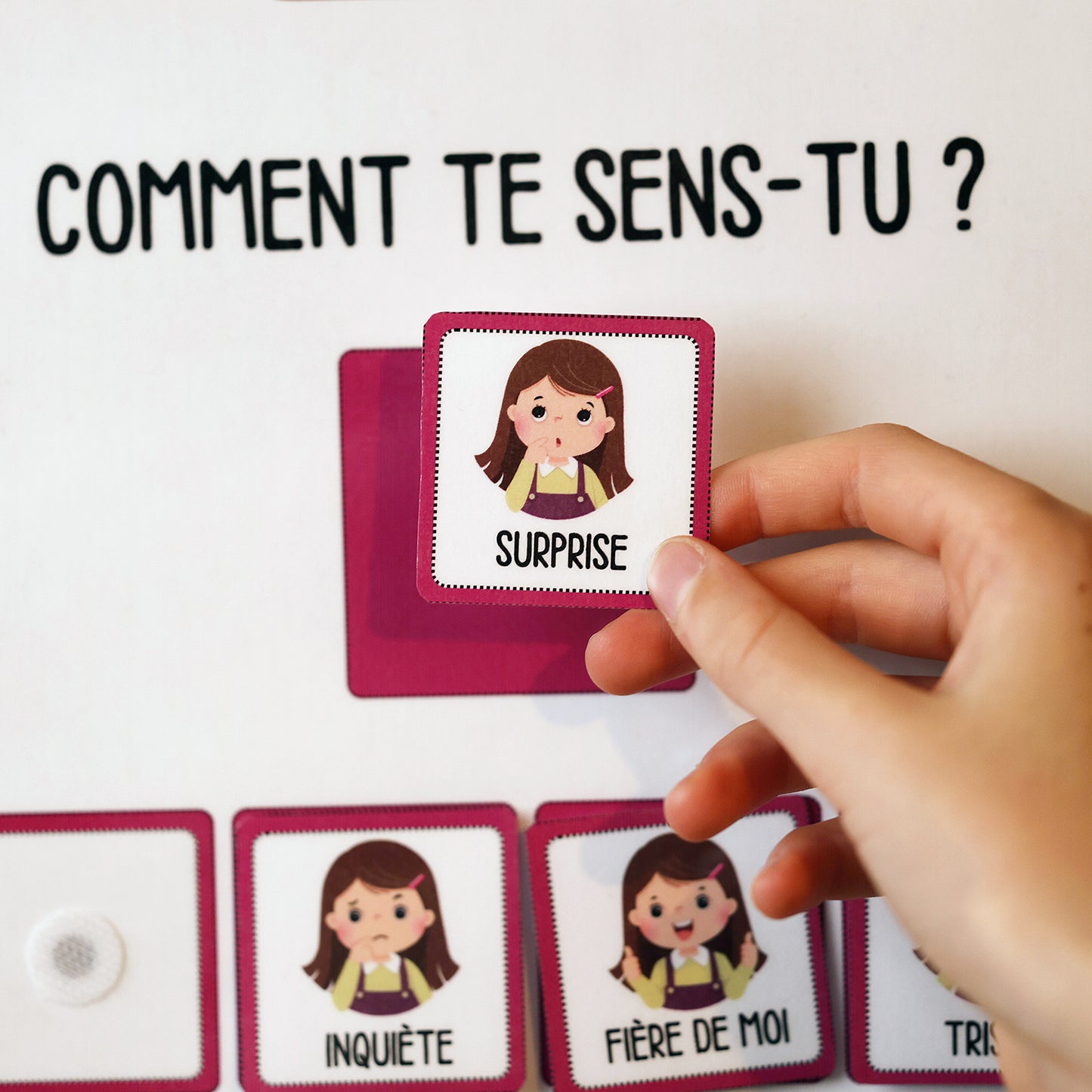 Tableau d'aide à la gestion des émotions pour les enfants